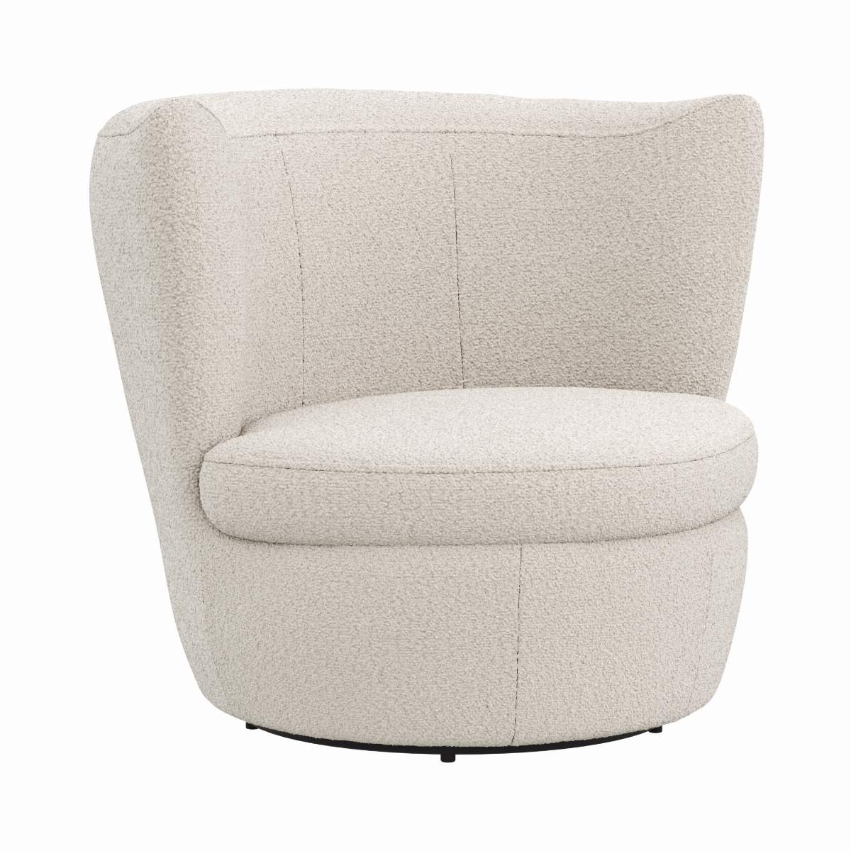 Sessel Cativa - drehbar, Stoff, Creme