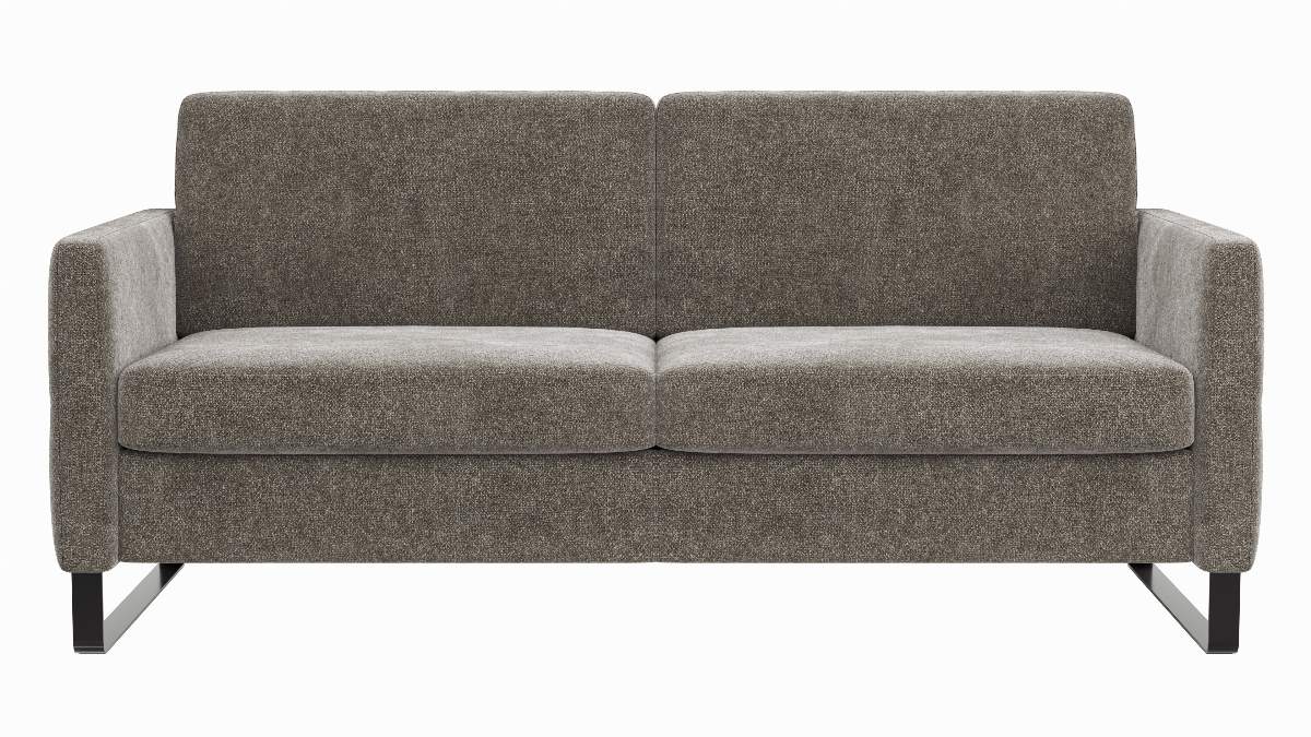 Sofa Arima N - 2,5-Sitzer inkl. Sitzvorzug motorisch, Stoff, Mocca