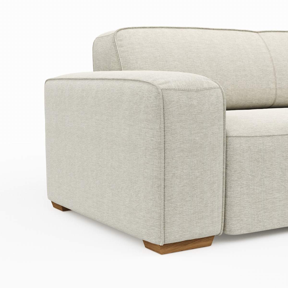 Sofa Denver - 3-Sitzer, Stoff, Natur