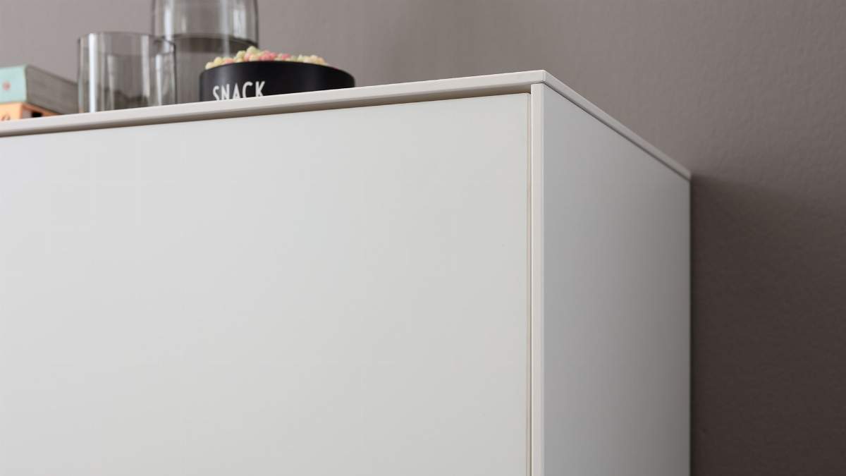 Sideboard Medio - Lack, Weiß