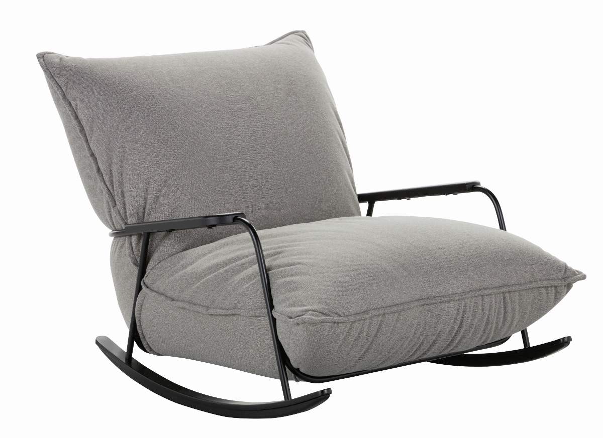 Sessel Fluffy - Stoff, Grau