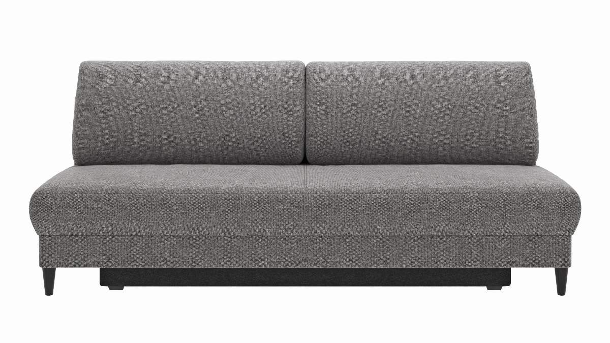 Schlafsofa Salema - 3-Sitzer mit Schlaffunktion (Liegefläche ca. 150x200 cm), Stoff, Graphit
