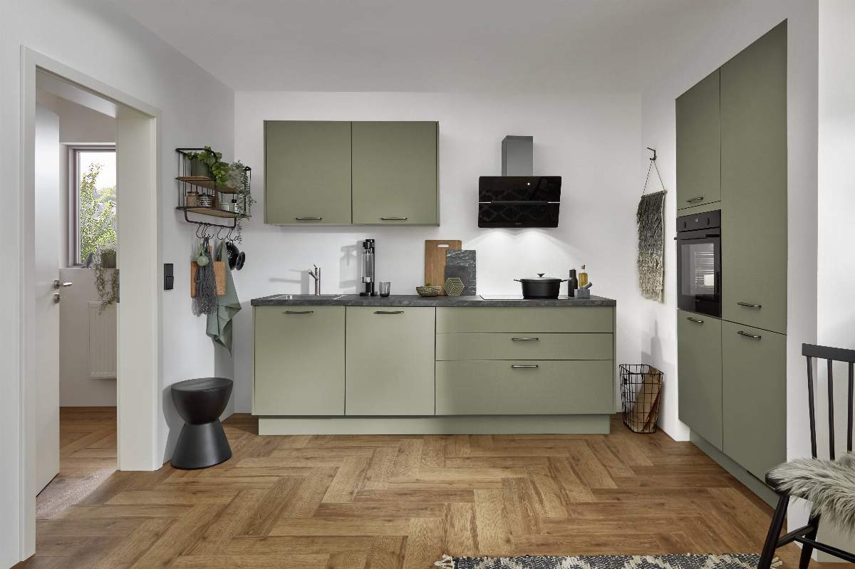 Küchenzeile EM Senso 4 325, Olive
