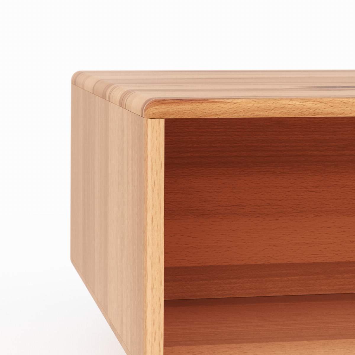 Couchtisch Hillsboro - LBH ca. 110x70x39,4 cm, Buche/Kernbuche natur, geölt