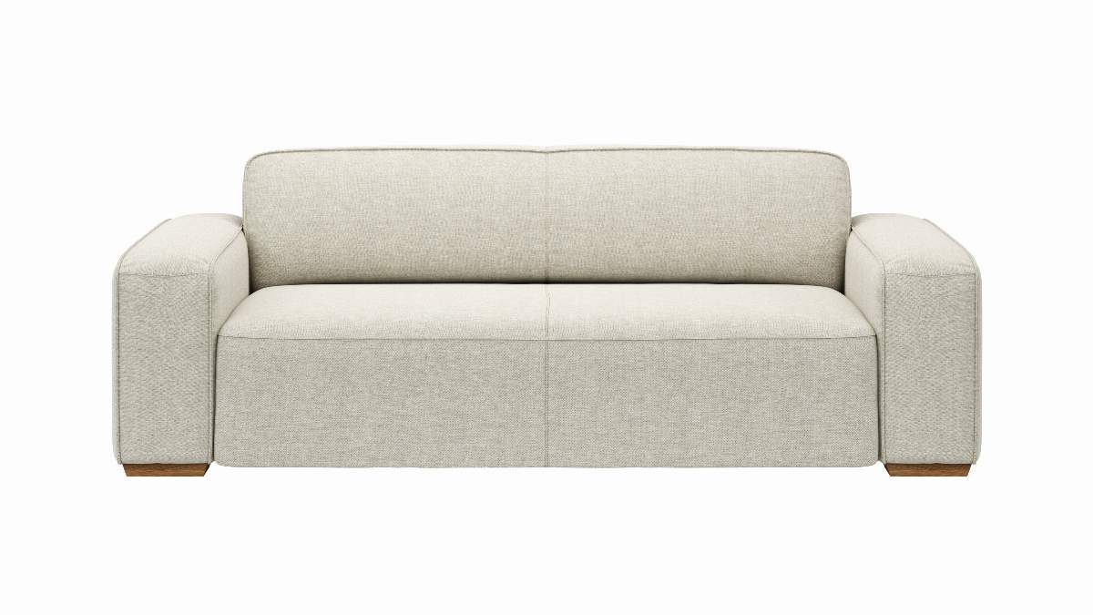Sofa Denver - 3-Sitzer, Stoff, Natur