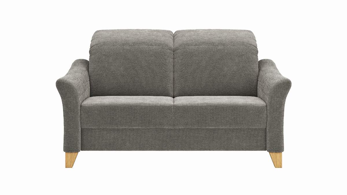 Sofa Canterbury - 2,5-Sitzer, Stoff, Silbergrau