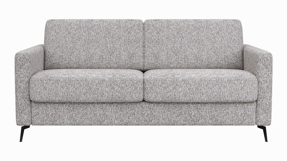 Schlafsofa Laredo - 2,5-Sitzer inkl. Schlaffunktion, Stoff, Graubeige