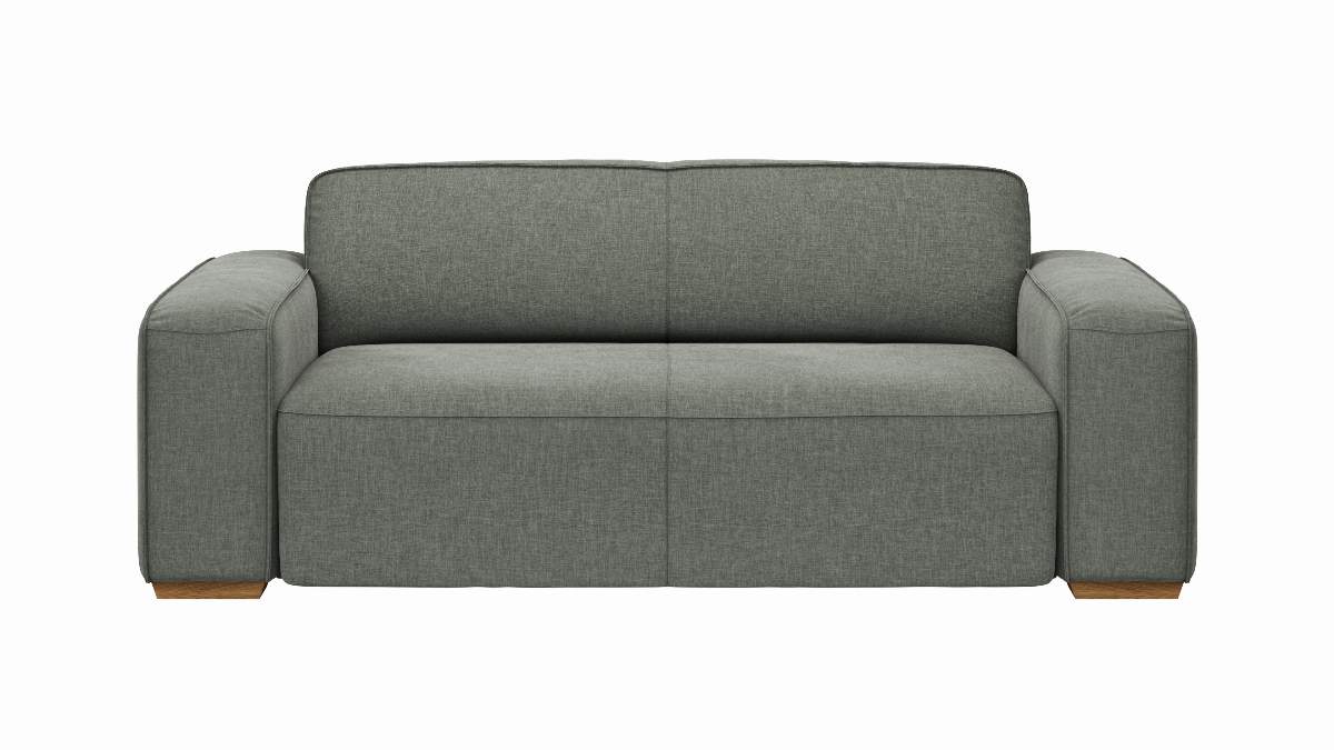 Sofa Denver - 2,5-Sitzer, Stoff, Grau