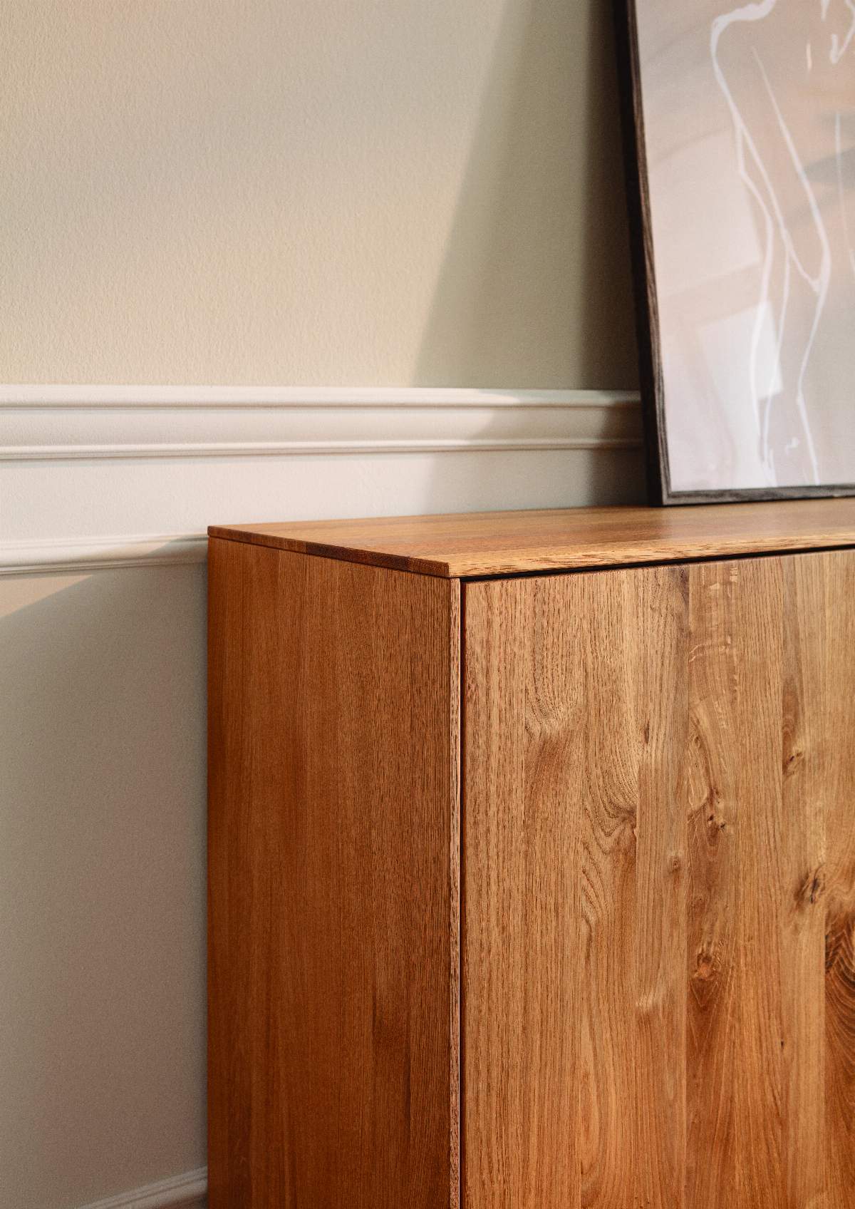 Sideboard Saratoga - Wildeiche massiv, natur geölt