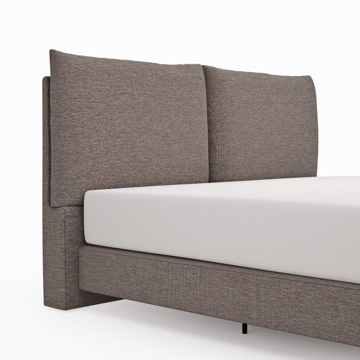 Boxspringbett Alpin - Liegefläche 160x200cm, Stoff, Anthrazit