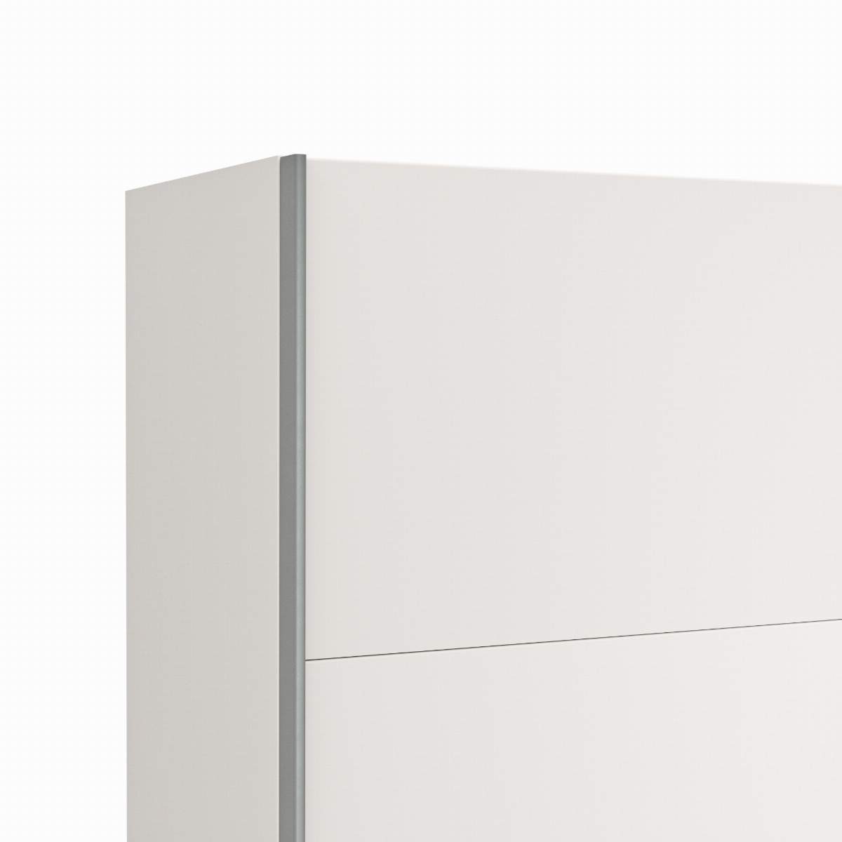 Schwebetürenschrank Viana - B ca. 271 cm, Lack, Weiß