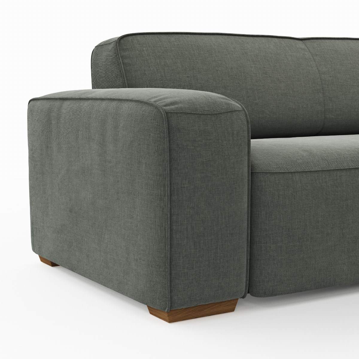 Sofa Denver - 2,5-Sitzer, Stoff, Grau