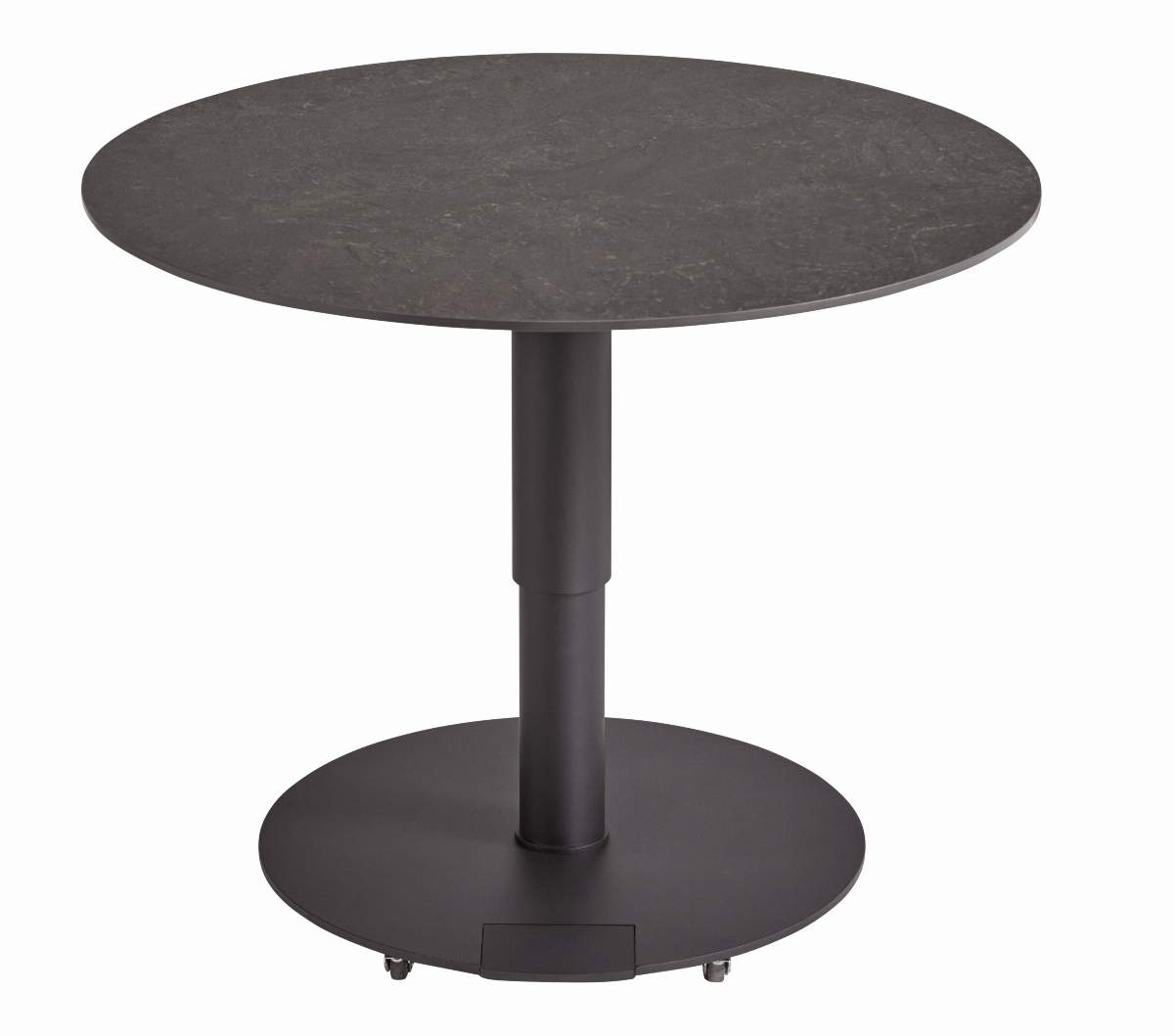 Couchtisch Camas - LBH ca. 75x75x42 cm, Keramik, Schwarz