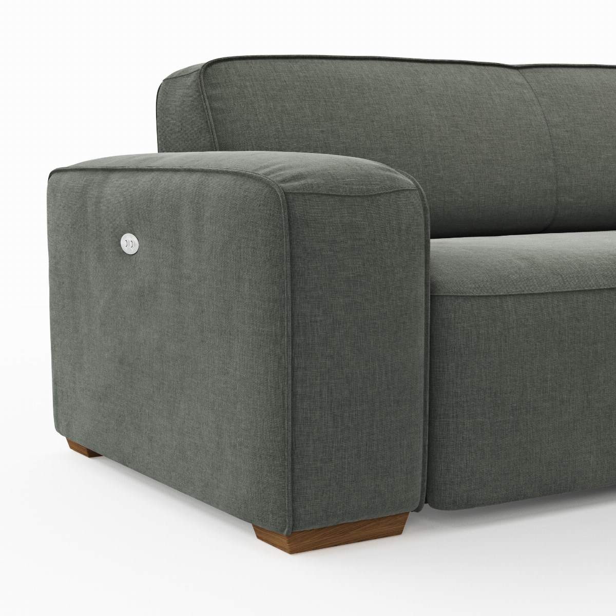 Sofa Denver - 2,5-Sitzer, inkl. Sitzvorzug (motorisch) Stoff, Grau